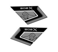Protezioni Laterali Serbatoio RESINA 3D Compatibile con Benelli TRK 502 X L-126 (Black)