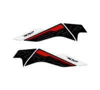 PROTEZIONI LATERALI SERBATOIO RESINA 3D COMPATIBILE CON BENELLI TRK 702 2023 L-165 (Rosso)