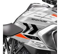 PROTEZIONI LATERALI SERBATOIO RESINA 3D COMPATIBILE CON KTM 1290 Super Adventure S 2023 L-167 (Argento)