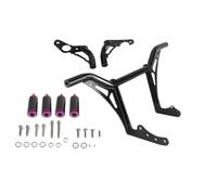 Protezioni motore moto Protezione motore anteriore, pedana passeggero posteriore, barra di protezione per Softail Street Bob FXBB Fat 114 FXFBS FXFB FXLRST FXLRS FXLR