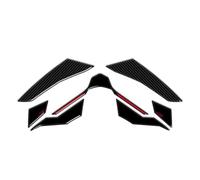 Protezioni Paraserbatoio Compatibile Con Yamaha Per Tracer Per 9 Per GT 2025 Glassato 3D Resina Moto Anteriore Guardia Naso Decalcomania Antigraffio Kit Impermeabile(Front protection red)