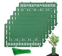 Protezioni per Alberi di Cervi, Alberi, Protezione impilabile per Proteggere Le Piante degli alberelli con 50 Fascette con Cerniera per Tosaerba Cervi, Conigli, Gatti