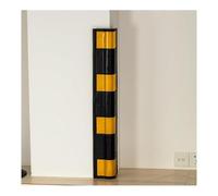 Protezioni per angoli da parete, Protezione for parcheggio auto, protezione angolare in gomma, colonna in ad arco con strisce riflettenti, protezioni angolari for pareti(2pcs-100cm)