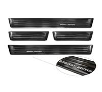Protezioni per battitacco in Acciaio Inox Nero compatibili con Audi Q2 Facelift 2020 - 'Special Edition' - 4 Pezzi