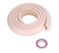 Protezioni per Bordi, 2M Protezione Contro Spigoli di Mobili Paracolpi in Schiuma per Bordi per Caminetto, Tavolo, Scala, Armadio(Beige)