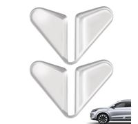 Protezioni per bordi auto, 2 pezzi, protezioni angolari per auto, robuste protezioni per paraurti, adesivi protettivi antigraffio con design segmentato piegato, cuscinetto anti-collisione per porte