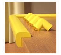 Protezioni per bordi e angoli con 4 protezioni per angoli in schiuma, strisce paraurti autoadesive per mobili, armadi, scale e gradini(Yellow,2 m/6.56ft)