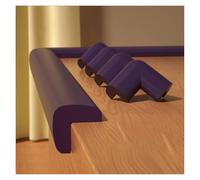 Protezioni per bordi e angoli con 4 protezioni per angoli in schiuma, strisce paraurti autoadesive per mobili, armadi, scale e gradini(Brown,5 m/16.4ft)