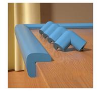 Protezioni per bordi e angoli con 4 protezioni per angoli in schiuma, strisce paraurti autoadesive per mobili, armadi, scale e gradini(Blue,2 m/6.56ft)