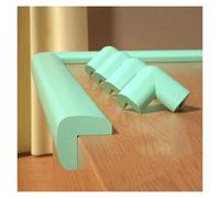 Protezioni per bordi e angoli con 4 protezioni per angoli in schiuma, strisce paraurti autoadesive per mobili, armadi, scale e gradini(Light green,5 m/16.4ft)