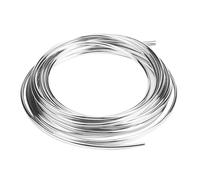 Protezioni per bordo della portiera dell'auto, abbellimento flessibile a forma di U da 6 m (19,7 ft) per proteggere i bordi dei veicoli con porta(colore argento)