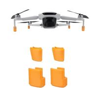 Protezioni per carrello di atterraggio regolabili in altezza per Potensic ATOM 3 Drone - Rilievi del piede anti-graffio, pieghevoli e portatili (arancione/nero/grigio) (orange)