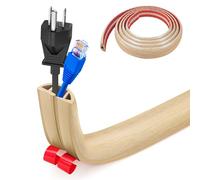Protezioni per Cavi a Pavimento, 3.0M x3cm Autoadesivo Copricavi per Pavimento Passacavo a Pavimento Perfetti per Tutti i Cavi di Alimentazione a Casa, Ufficio,Scuola,Magazzino (Venature dell'acero)