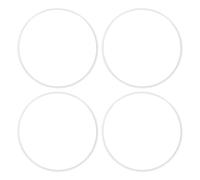 Protezioni per cerchioni, ABS, antigraffio, autoadesive per auto, colore bianco, 4 pezzi, 21 pollici, misura universale per veicoli con bordi piatti