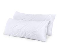 Protezioni per cuscini impermeabili Utopia Bedding con cerniera (2 pezzi, bianche), dimensioni del corpo, con cerniera, copricuscini anti-cimici,