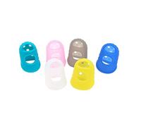 Protezioni per Dita Chitarra in Silicone 10 Pezzi per Esercizio | Design Ventilato Fori, Materiale Alimentare Resistente, per Lezioni e Pratica Domestica su Fretboard Colore Casuale