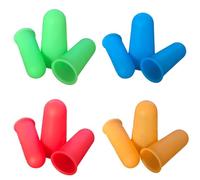 Protezioni per dita in silicone, 12 pezzi Ditali in Silicone Tappi Protettivi per Dita Protezioni per Dita in Silicone Pistola per Colla a Caldo Cera di Resina Adesiva al Scrapbooking