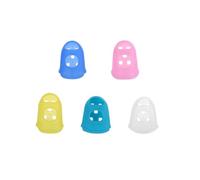 Protezioni per dita in silicone per chitarra, 100 pezzi, 5 misure, per | Protezioni per le dita in morbido silicone per chitarra, ukulele, basso. 5 misure, confezione da 100. Allevia il dolore
