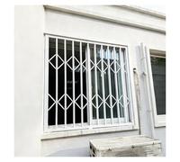 Protezioni per finestre Pieghevoli per la Sicurezza Domestica, Barre di Sicurezza per Esterni con Serrature, prevenzione dei furti, ringhiere di Protezione per balconi (L45xA71 pollici/115x1