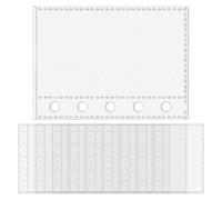 Protezioni per fogli - 10 pezzi di pagine protettive M5 per raccoglitori a 5 anelli - buste trasparenti per documenti professionali viaggiatori artisti insegnanti project manager personale Adm