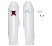 Protezioni per forcella UFO PLAST copriforcella in 2 pezzi bianco OEM 20-26