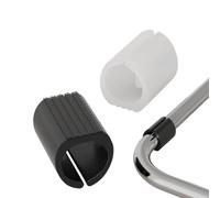 Protezioni per gambe a slitta con base in feltro, compatibili con i comuni mobili con telaio in filo metallico, tra cui sedie da lavoro, sedie da pranzo e sedie da esterno (nero, confezione da 8)