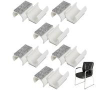 Protezioni per gambe della sedia - 12 pezzi cuscinetti in feltro per mobili tipo slitta, per gambe di sedia, per tappeto divano, ufficio, scrivania, esterno cucina patio