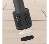 Protezioni per gambe della sedia con meccanismo autobloccante e rete cava 3D, per pavimenti in legno duro, piastrelle, laminato, set di sicurezza (M)