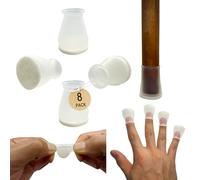 Protezioni per gambe di sedie in silicone extra piccole con feltro, adatte per sedie da 1,3 cm a 2,5 cm, tappi per gambe in silicone per mobili e mobili, per proteggere pavimenti in legno duro, nessun
