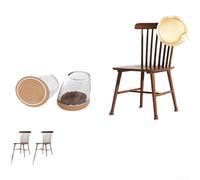 Protezioni per gambe in TPE per mobili, confezione da 8, con fondo antiscivolo ispessito e geometria inclinata per il controllo del rumore (B)