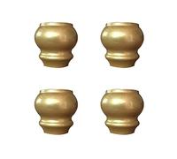 Protezioni per il pavimento delle gambe delle sedi Gamba di ricambio for mobili in legno massello dorato, panca, poggiapiedi, divano, tavolino, mobile TV, toeletta, gambe in, set 4(8cm/3.15in)