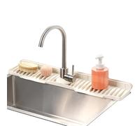 Protezioni per lavello da cucina, 60 cm, in silicone, paraspruzzi, paraspruzzi dietro il rubinetto, per casa, ristorante, bagno, camper, sotto il bancone, gocciolamento intorno al piano di lavoro