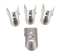 Protezioni per le dita da 4 pezzi, Protezione per le dita in acciaio inossidabile per tagliare il cibo, Protezione per tagliare il cibo regolabile quando si affetta, si sminuzza in