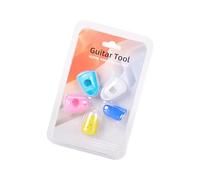 Protezioni per le dita degli strumenti a corda, in silicone, per principianti, design confortevole con variazioni di dimensioni, manicotti elastici per dita per chitarra