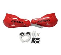 Protezioni Per Le Mani Universali 22mm 28mm Adatte A Tutte Bici Da Cross Per Motociclette Kit Di Montaggio Per Maniglie Paramani(Red)
