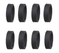 Protezioni per le ruote dei bagagli, Proteggi Ruota Bagagli in Silicone 8 Pezzi Multicolor 5.2x1.5cm | Black-8pcs