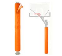 Protezioni per pali da basket protezioni per colonne metalliche resistenti alle intemperie per campi sportivi garage palestre protezioni per pali da parco giochi,Arancia,Round 9×180cm