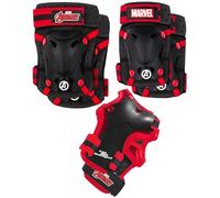 Protezioni per pattini, bicicletta, monopattino - set ginocchia, gomiti, polsi (Marvel Avengers)