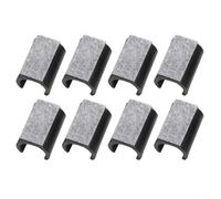 Protezioni per pavimenti in feltro per mobili, 8 graffi, diametro 25 mm, protezioni per gambe delle sedie, per pavimenti in legno massello, riduzione del rumore, confezione da 25 mm, colore nero