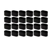 Protezioni per pavimenti per gambe, 24 tappi per mobili, 2 x 4 cm, antigraffio, in silicone trasparente, per legno duro, silenziosi cuscinetti per sedie da ufficio