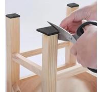 Protezioni per pavimenti per gambe di sedie e tavoli in spesso materiale EVA per soppressione del rumore e protezione del pavimento in laminato e piastrelle in legno duro (quadrato4 x 4 cm)