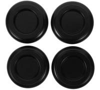Protezioni per pavimenti per pianoforti, Tazze for rotelle for pianoforte in legno nero 10x10x2,5 cm Protezioni for pavimento