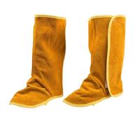 Protezioni per piedi per saldatore - ghette da lavoro rinforzate, resistenti al calore | materiale in pelle antiscivolo di alta qualità, copertura integrale contro spruzzi scintille, ideale, Giallo 40