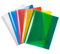 Protezioni per quaderni JOLLY in 5 colori vivaci, A5, in polipropilene extraforte, saldatura a ultrasuoni dei lembi dell'inserto, protezione perfetta per quaderni e libri