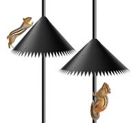 Protezioni per scoiattoli per pali - scudo rotante | protegge mangiatoie per uccelli e ganci da pastore | accessorio per piccoli animali domestici per evitare che gli scoiattoli si arrampicino sui