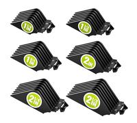 Protezioni per tagliacapelli da 3,2 cm, 3,8 cm, 4,4 cm, 5,1 cm, 5,7 cm e 6,3 cm, compatibili con la maggior parte dei tagliacapelli Wahl, guide per tagliacapelli professionali extra lunghe, 10, 12, 14