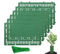 Protezioni per tronco delle piante - 6 pezzi per alberi, manicotti espandibili per corteccia, protezione per alberelli, coperture di sicurezza da giardino | Set di 50 fascette con cerniera incluso