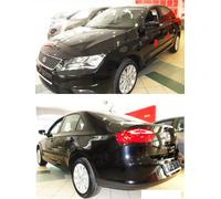 Protezioni porte strisce portiere 3D plastica nera per Seat Toledo IV 2012-
