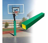 Protezioni quadrate per pali da basket, rivestimento in schiuma per pilastri del seminterrato, imbottitura per pali esterni coperta su tutti i lati, per campi gioco interni ed esterni(4.92ft)