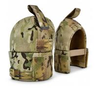 Protezioni spalle MOLLE regolabili in nylon mimetico, set da 2 | Coppia In Nylon Con Cinghie Hook and Loop Regolabili Fodera Traspirante E Pannelli Per Patch Per Supporti Modulari